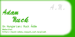 adam muck business card